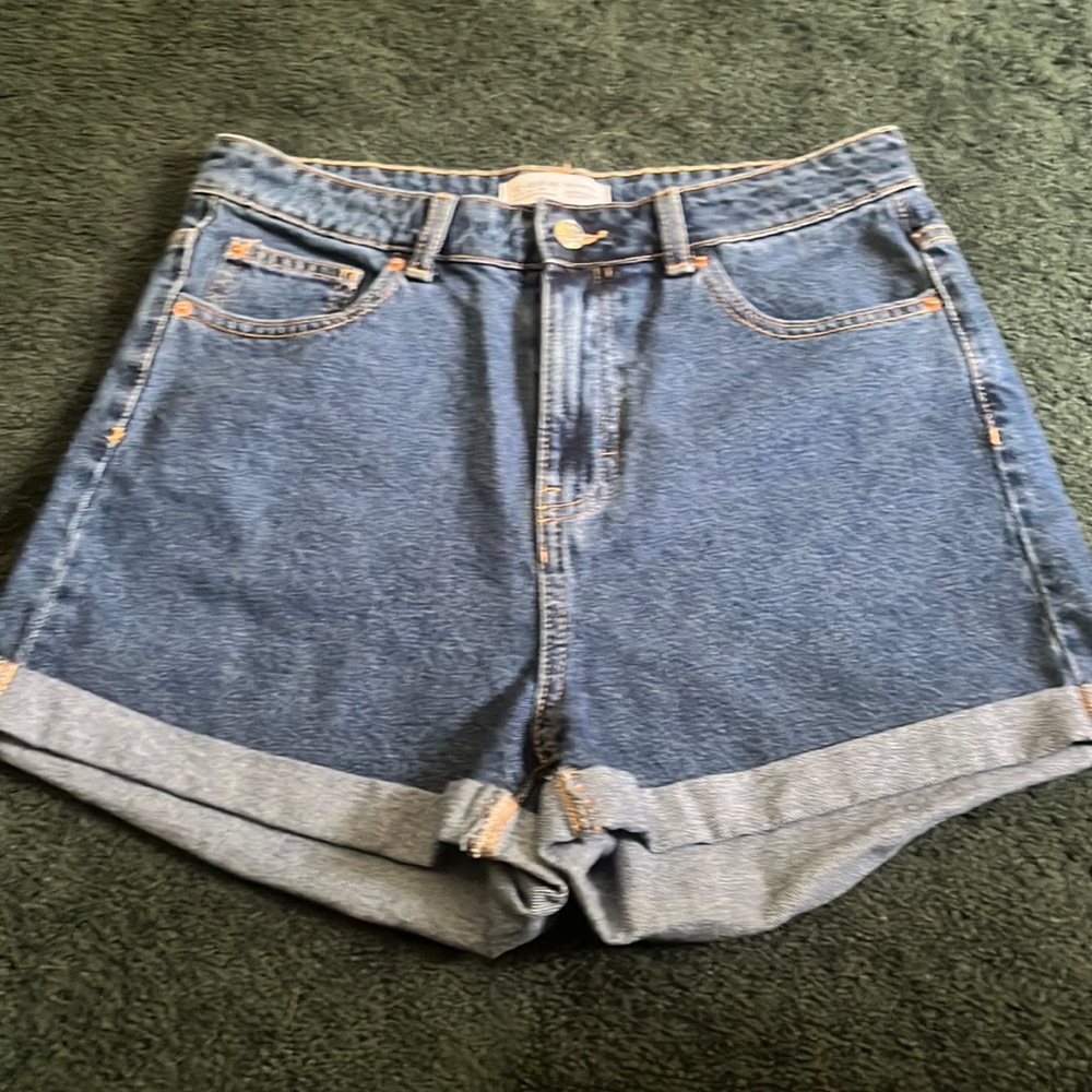 High waisted Mom Jean Shorts
